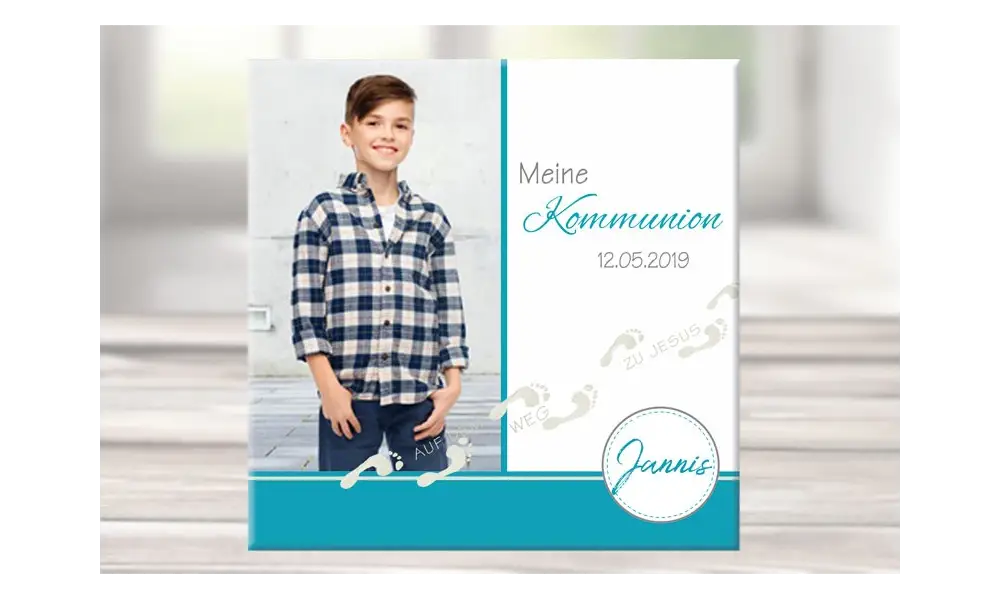 Geschenk Kommunion Wandbild Leinwand
