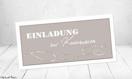 Einladungskarten Konfirmation Kommunion