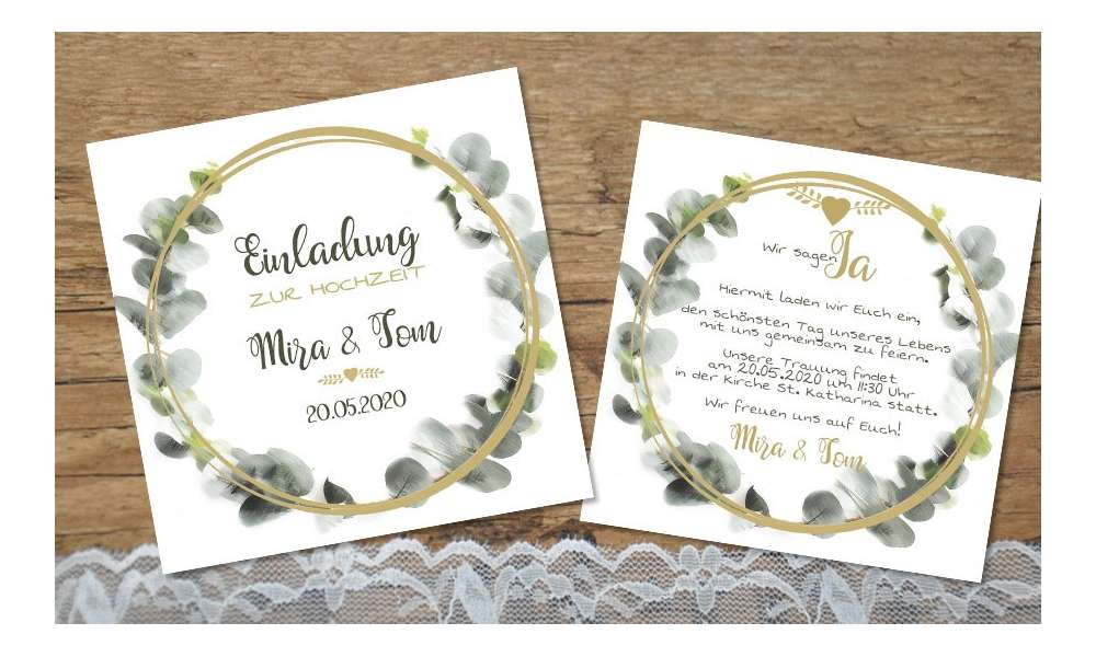 Einladung Hochzeit Eukalyptus aquarell Einladung Hochzeit Eukalyptus aquarell