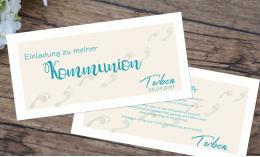 Einladungskarten zur Kommunion Weg zu Gott