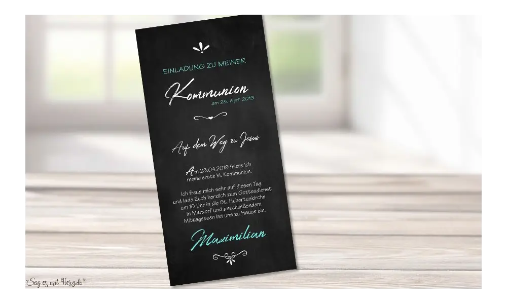 Einladungskarten Konfirmation modern