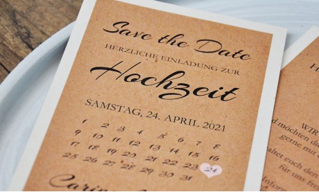 Save the Date Einladung Dankeskarte Hochzeit  Wildblumen 1 