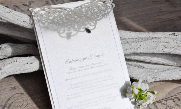 Textdruck Einladung Karte Einladungskarte zur Hochzeit RUSTIK Wunschtext incl. 