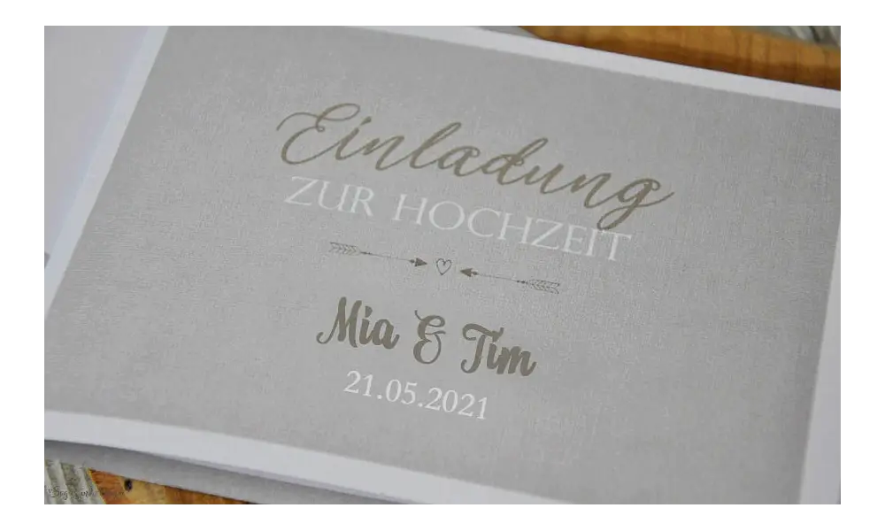 Einladungskarten Hochzeit Vintage edel