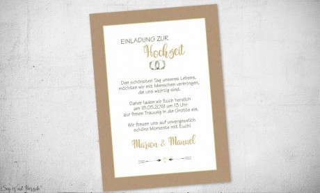 Einladungskarten Hochzeit Eukalyptus