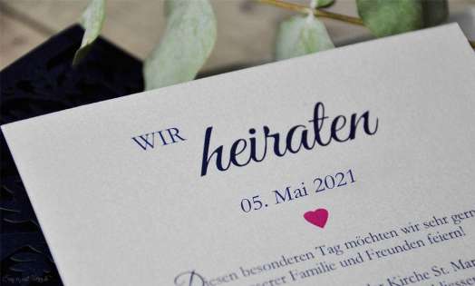 Hochzeitseinladungen Lasercut Spitze dunkelblau Baum Vintage navy blue Laserschnitt