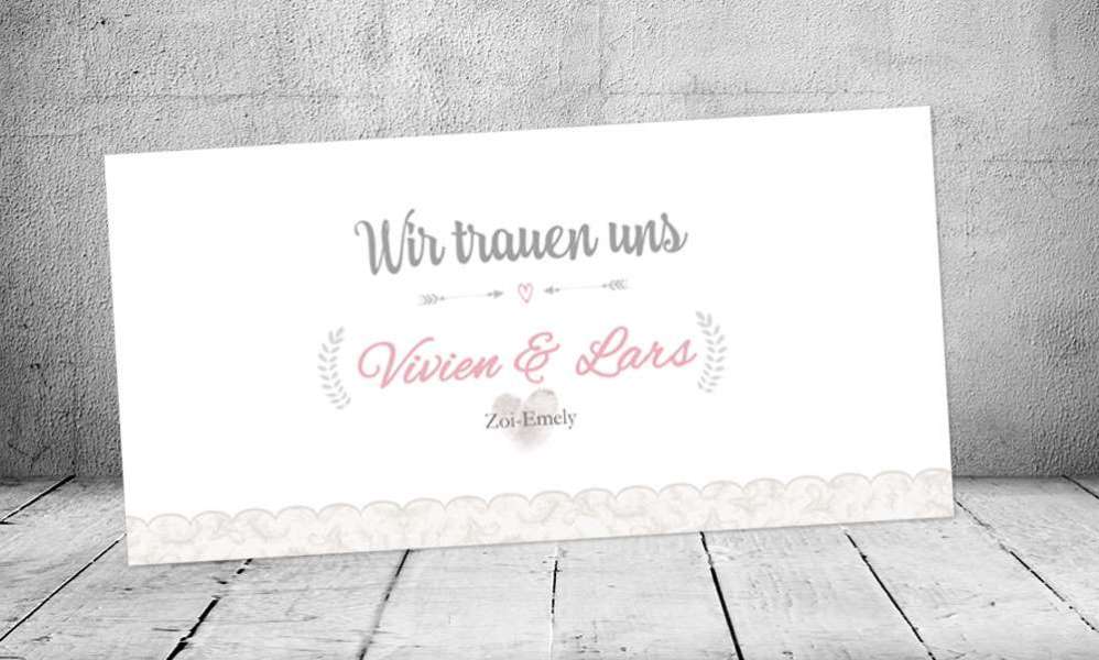 Einladungskarten Hochzeit Vintage
