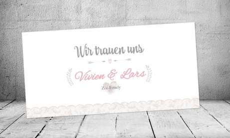 Einladungskarten Hochzeit Vintage