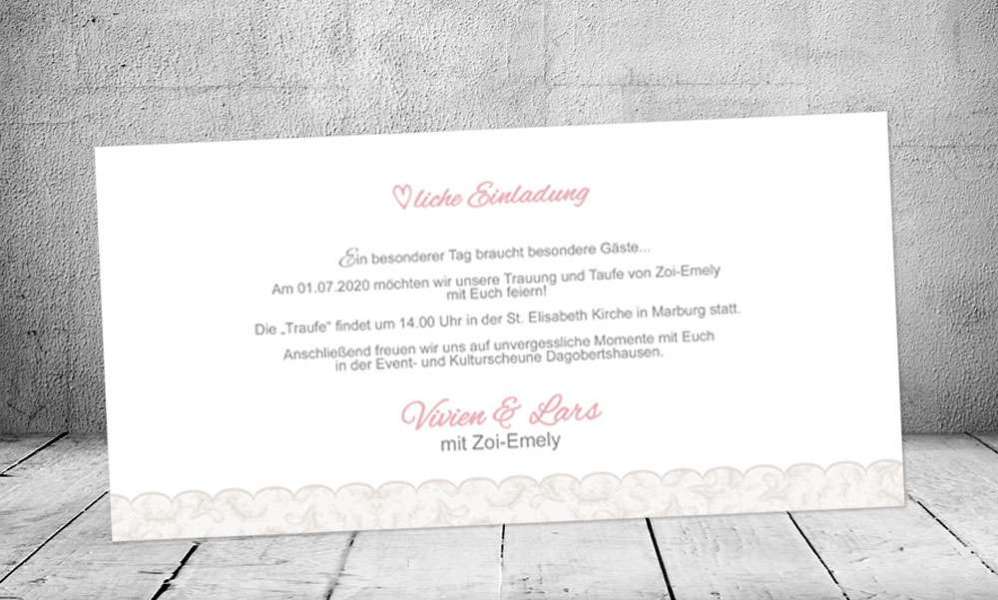 Einladungskarten Hochzeit Vintage