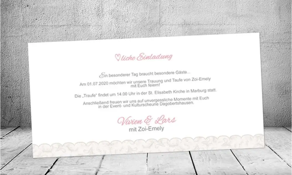 Einladungskarten Hochzeit Vintage