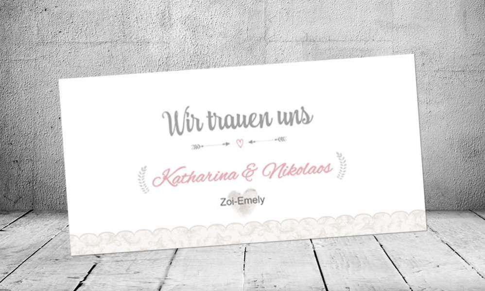 Einladungskarten Hochzeit Vintage