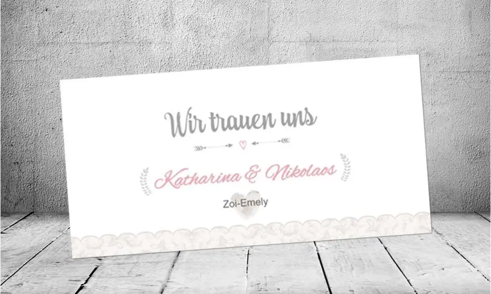 Einladungskarten Hochzeit Vintage
