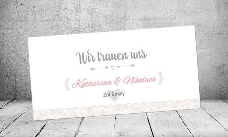 Einladungskarten Hochzeit Vintage