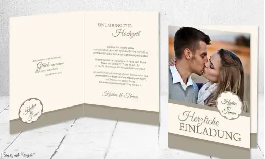 Einladungskarten Goldhochzeit, Silberne Hochzeit mit Foto