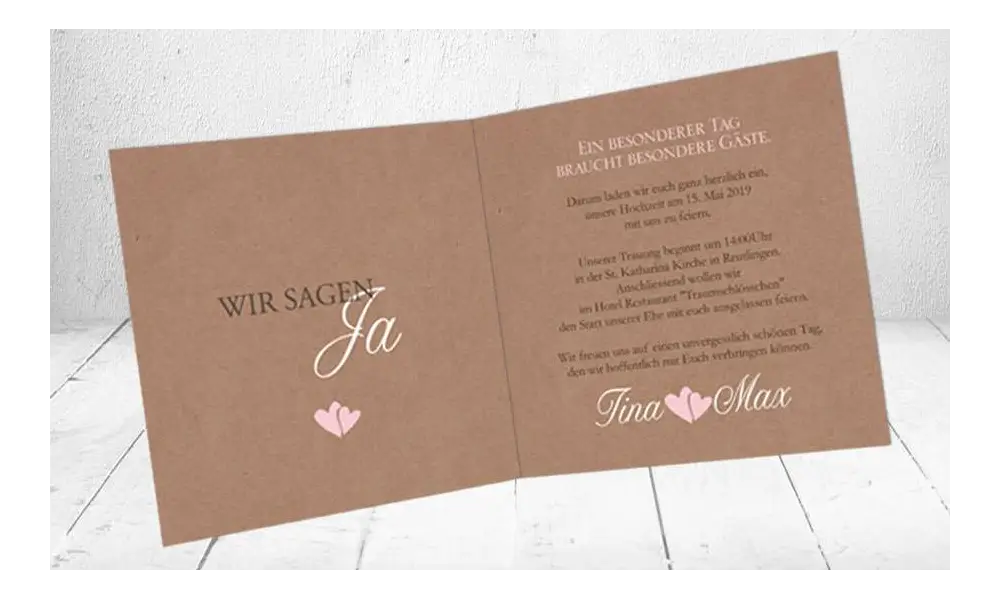 Einladung Hochzeit Spitze