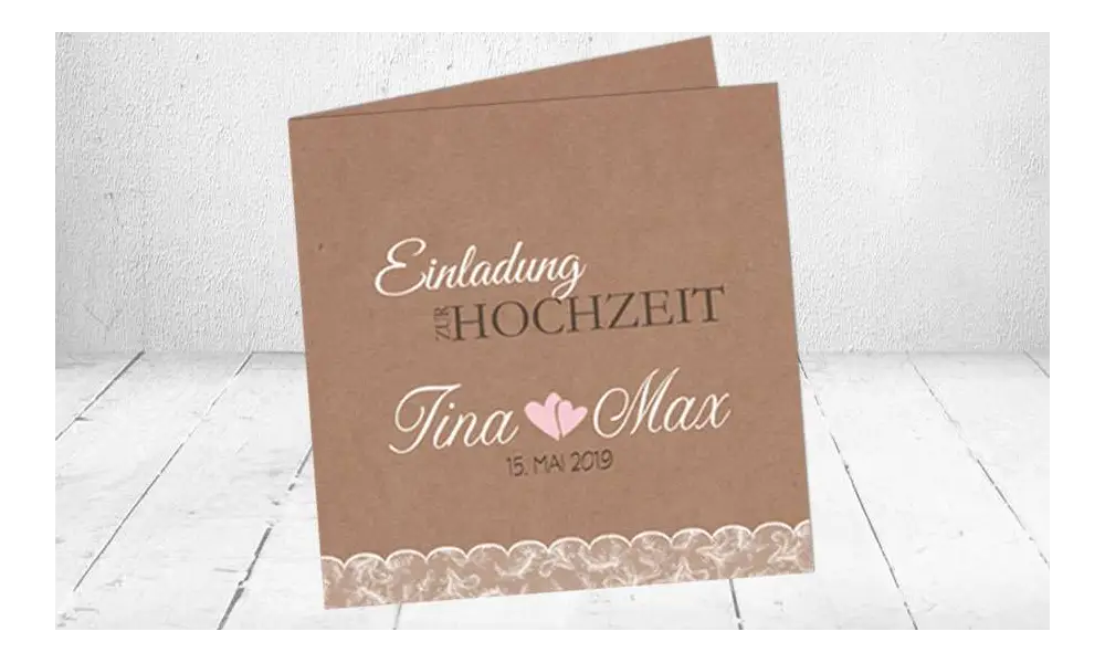 Einladung Hochzeit Spitze