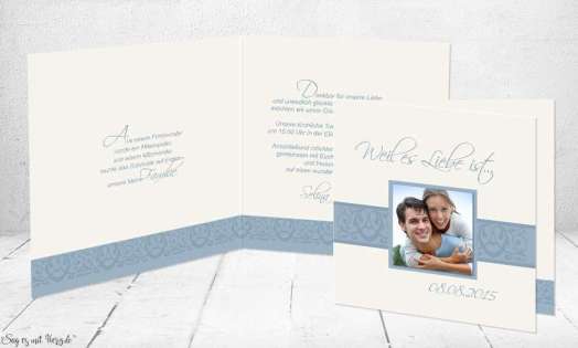 Einladungskarten Hochzeit Foto