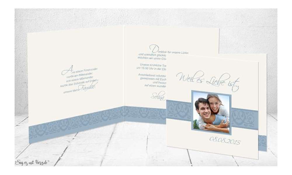 Einladungskarten Hochzeit Foto