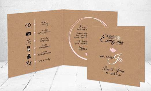 Einladungskarten Hochzeit Vintage