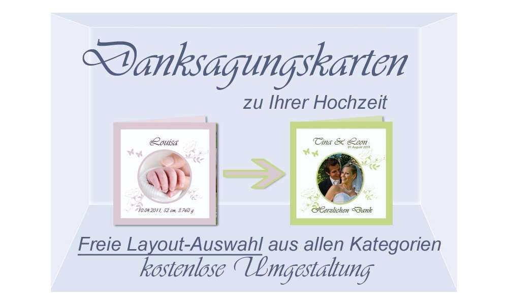 Freie Auswahl für DANKSAGUNGSKARTEN Freie Auswahl für DANKSAGUNGSKARTEN