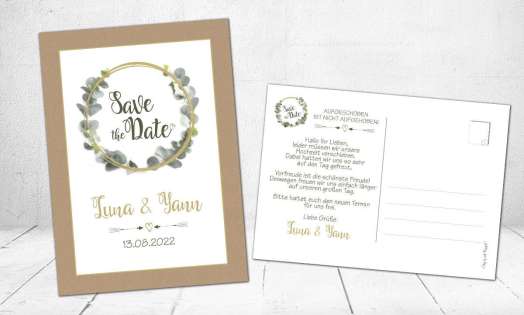 Save the Date Karten Vintage