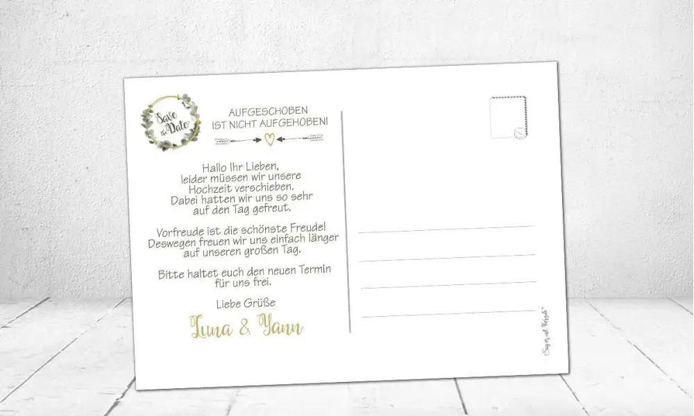 Save the Date Karten Text
