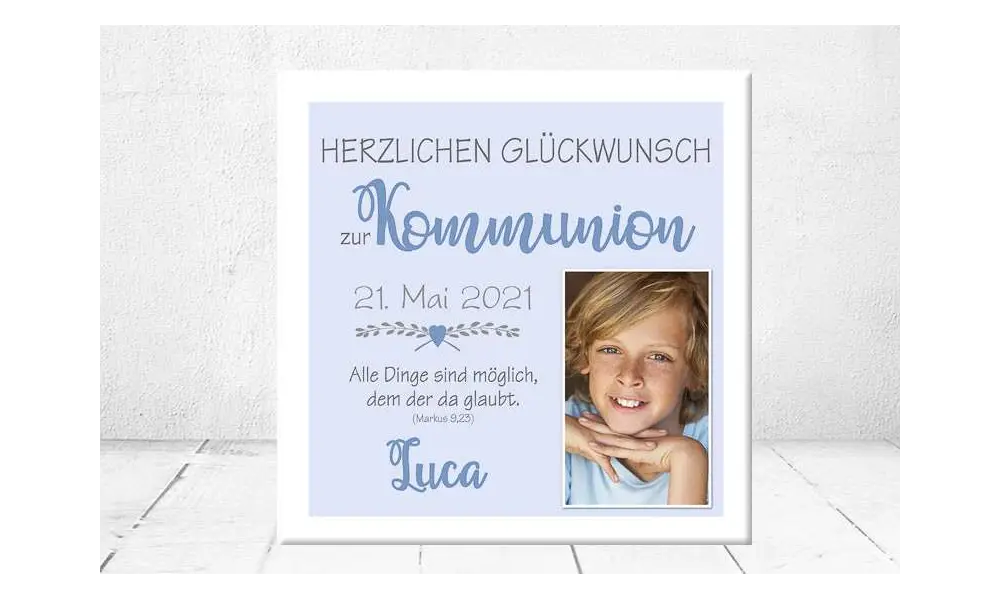 Geschenk Konfirmation Patenkind Kommunion Junge Mädchen kreativ personalisiert individualisiert