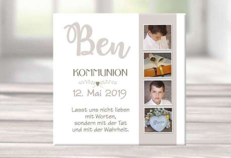 Geschenk Konfirmation Patenkind Kommunion Junge kreativ personalisiert individualisiert