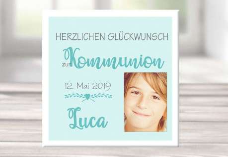 Geschenk Konfirmation Patenkind Kommunion Junge kreativ personalisiert individualisiert