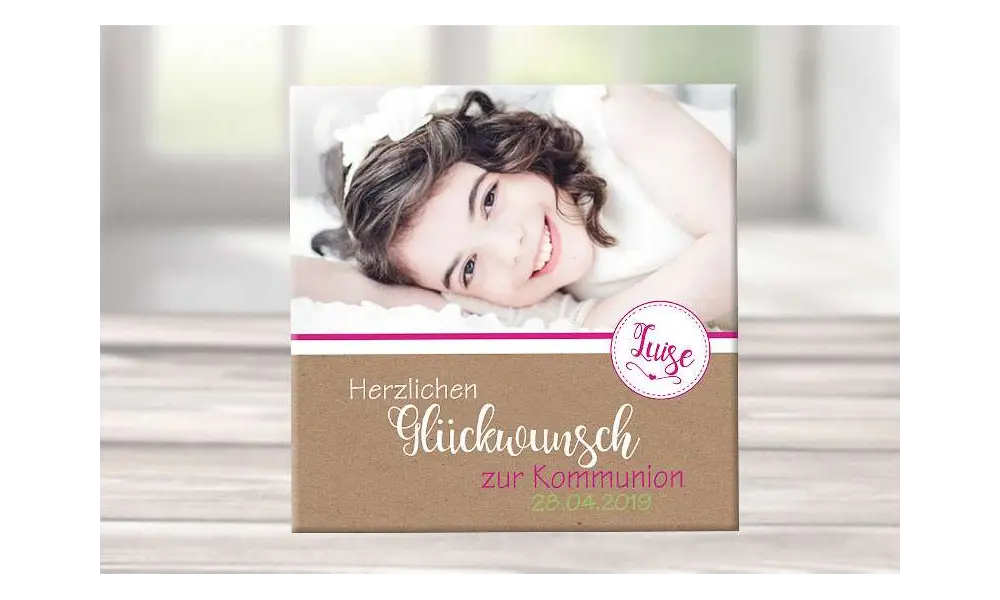 Geschenk Konfirmation Patenkind Kommunion Mädchen kreativ personalisiert individualisiert