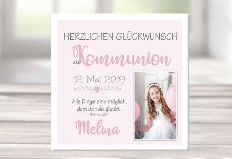 Geschenk Konfirmation Patenkind Kommunion Mädchen kreativ personalisiert individualisiert