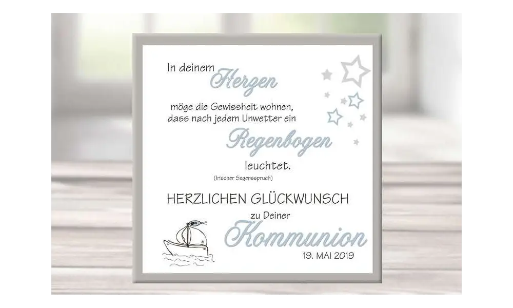 Geschenk Konfirmation Patenkind ♥ Kommunion