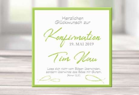 Geschenk Konfirmation Patenkind Kommunion Junge kreativ personalisiert individualisiert