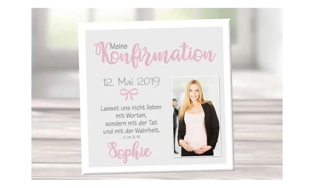 Geschenk Konfirmation Patenkind Kommunion Mädchen kreativ personalisiert individualisiert