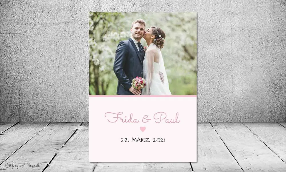 Dankeskarten Hochzeit Kraftpapier Vintage Danksagungskarten Postkarte