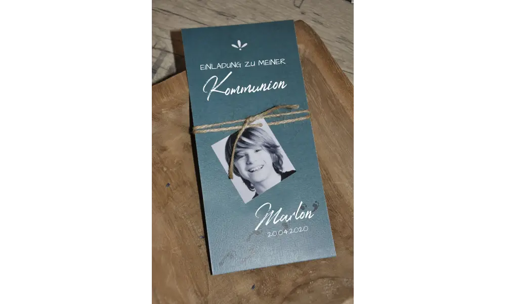 Einladungskarten Kommunion Konfirmation ♥ Vintage Stil