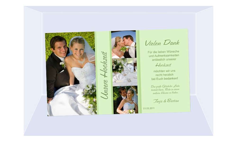 Danksagungskarte, Karte Hochzeit, Fotokarte, flieder