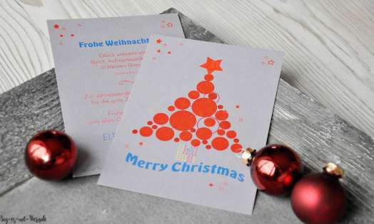 Weihnachtskarte geschäftlich - Weihnachtsbaum mit Logo