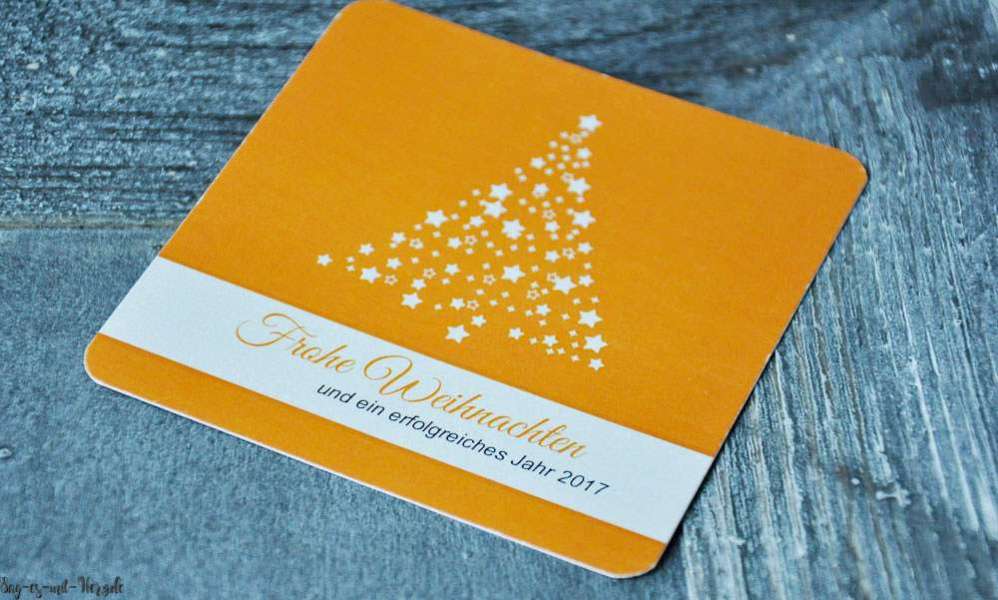 Firmen Weihnachtskarte modern mit Logo in Firmenfarbe quadratisch zweiseitig Firmen Weihnachtskarte modern mit Logo in Firmenfarbe quadratisch zweiseitig