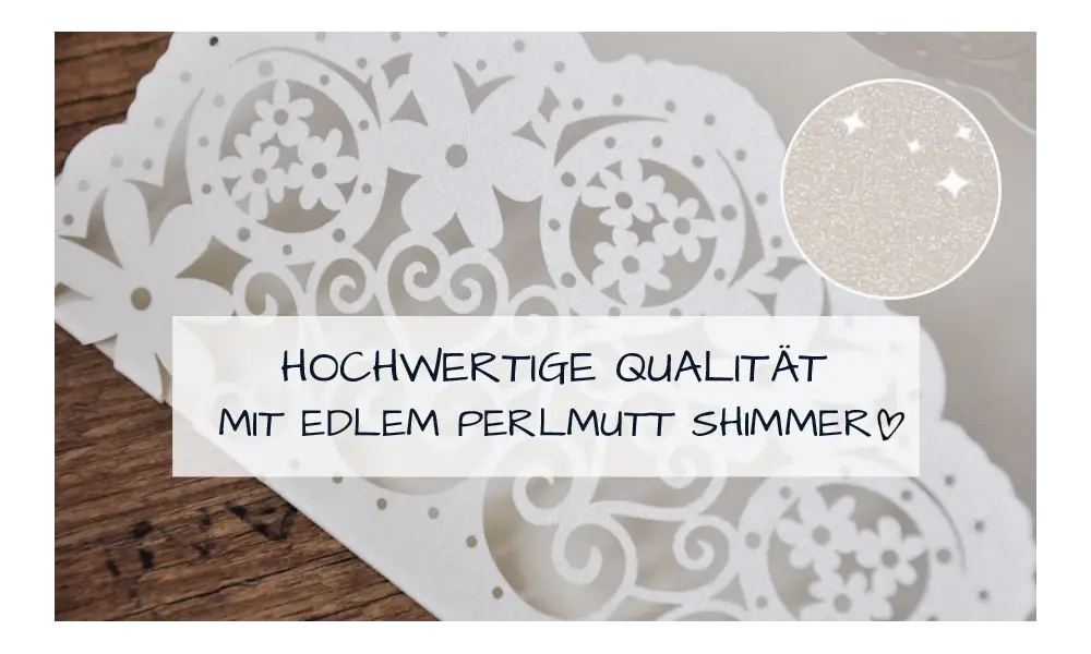 Hochzeitseinladung Lasercut Kraftpapier mit Foto