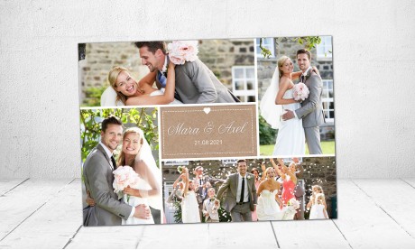 Danksagungskarten Hochzeit Postkarte
