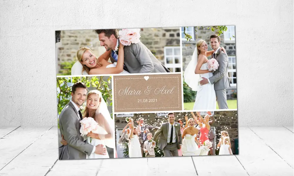 Danksagungskarten Hochzeit Postkarte