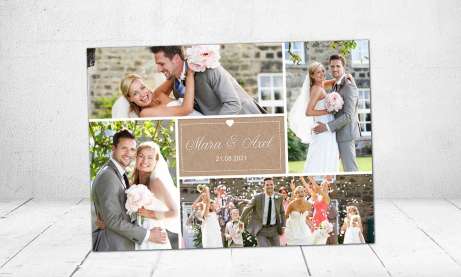 Danksagungskarten Hochzeit Postkarte