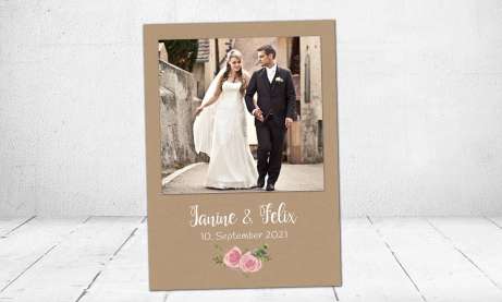 Dankeskarten Hochzeit floral