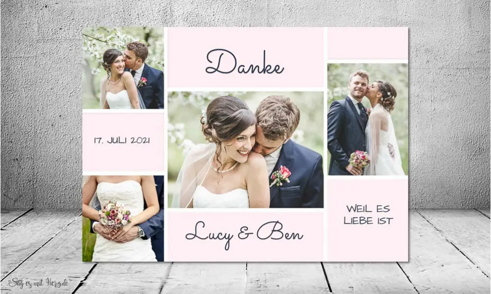 Dankeskarten Hochzeit Viele Bilder