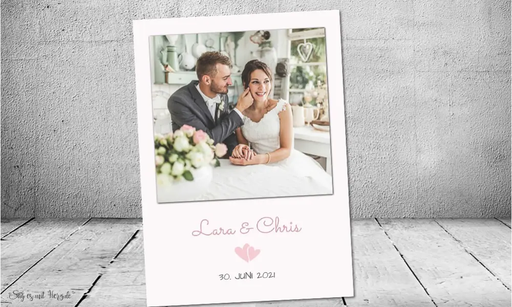 Dankeskarten Hochzeit