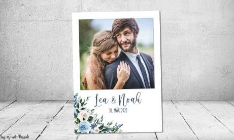 Dankeskarten Hochzeit floral
