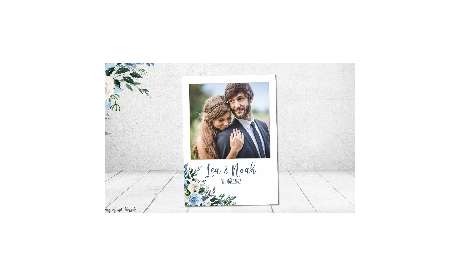 Dankeskarten Hochzeit floral