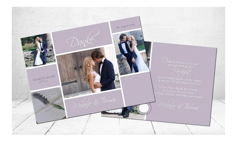 Dankeskarten Hochzeit Viele Bilder Postkarte