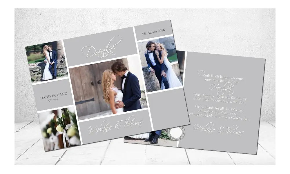 Dankeskarten Hochzeit Viele Bilder Postkarte